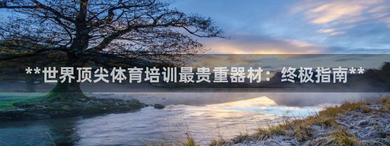 焦点娱乐公司是干嘛的：**世界顶尖体育培训最贵重器材