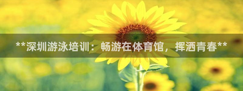 焦点娱乐官网下载安装手机版：**深圳游泳培训：畅游在