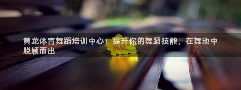 焦点娱乐ktv：黄龙体育舞蹈培训中心：提升你的舞蹈技
