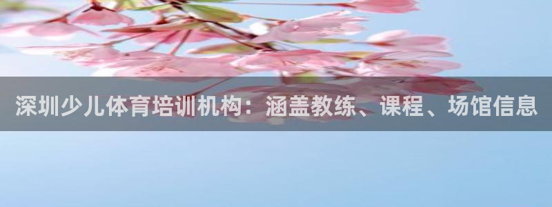 焦点娱乐如何注册账号和密码呢：深圳少儿体育培训机构：