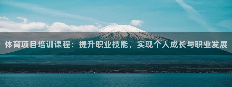 焦点娱乐开发商是谁：体育项目培训课程：提升职业技能，